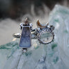 Size 9.25, Moon&Star sets, Dendritic Quartz & Topaz