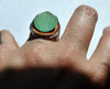 Size 6, Empress Rings, Emerald, Solid 14k Gold and Sterling Silver