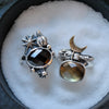 Size 6, Moon&Star sets, HALLOWEEN EDITION! Spinel & Quartz