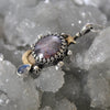 PENDANT, 18" chain, Moon Drops, Star Sapphire