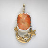 PENDANT Dreamscape, Starscape Quartz, Sterling and Fine Silver