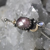 PENDANT, 20" chain, Moon Drops, Star Sapphire