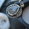 Pendant, Circle of Salt, Superstions & Lore, Lodolite Quartz
