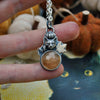 Pendant, Pumpkin-Cat in a Pumpkin hat!