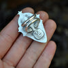 Made to YOUR SIZE, Witching Woods, Candy Corn ring, Sterling and Fine Silver