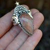 Size 7, Starlight, Moonstone, Sterling and Fine Silver and Brass