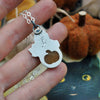 Pendant, Pumpkin-Cat in a Pumpkin hat!