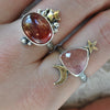 Size 9.5, Moon&Star sets, Pink Quartz & Garnet