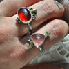 Size 9.5, Moon&Star sets, Pink Quartz & Garnet