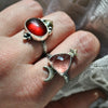 Size 9.5, Moon&Star sets, Pink Quartz & Garnet