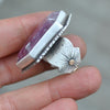 Size 6 - Conjuring Jewels, Chrysoprase, Sterling and Fine Silver and Brass