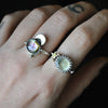 Size 8, Moon&Star sets, Tourmaline, Quartz, Topaz, Sterling and Fine Silver