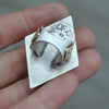Size 6.5 - Conjuring Jewels, Chrysoprase, Sterling and Fine Silver and Brass