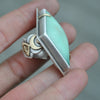 Size 6.5 - Conjuring Jewels, Chrysoprase, Sterling and Fine Silver and Brass