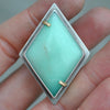 Size 6.5 - Conjuring Jewels, Chrysoprase, Sterling and Fine Silver and Brass