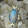 Size 7.5, Ethereal Moonlight, Rainbow Moonstone