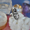 Size 8, Dreamscape, Star Rose Quartz, Sterling and Fine Silver