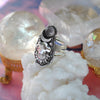 Size 8, Dreamscape, Star Rose Quartz, Sterling and Fine Silver
