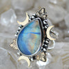 Size 10, Ethereal Moonlight, Rainbow Moonstone