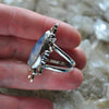 Size 10, Ethereal Moonlight, Rainbow Moonstone