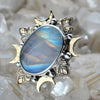 Size 6, Ethereal Moonlight, Rainbow Moonstone