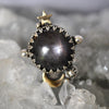 Size 11, Moon&Star Fortuna, Star Sapphire, Sterling and Fine Silver and Brass