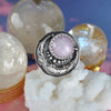 SIZE 7, Star Gazing Oracle, Cat Eye Kunzite, Sterling and Fine Silver
