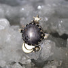 Size 8, Moon&Star Fortuna, Star Sapphire, Sterling and Fine Silver and Brass