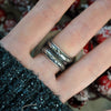 Size 8.25, Yuletide Comforts, Garnet & Gem Serpentine