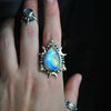 Size 10, Ethereal Moonlight, Rainbow Moonstone