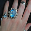 Size 6, Ethereal Moonlight, Rainbow Moonstone