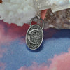 PENDANT, Pink Opal, Dreamscape Amulet, Sterling and Fine Silver
