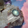 PENDANT, Aquamarine, Dreamscape Amulet, Sterling and Fine Silver