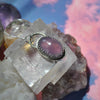 PENDANT, Purple Chalcedony, Dreamscape Amulet, Sterling and Fine Silver