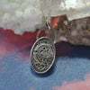 PENDANT, Purple Chalcedony, Dreamscape Amulet, Sterling and Fine Silver