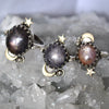 Size 8, Moon&Star Fortuna, Star Sapphire, Sterling and Fine Silver and Brass