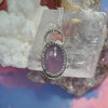 PENDANT, Purple Chalcedony, Dreamscape Amulet, Sterling and Fine Silver