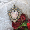 Pendant, Lover's Ivy, Argentinian rhodochrosite
