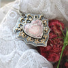 Pendant, Lover's Ivy, Argentinian rhodochrosite