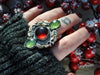 Size 8.25, Yuletide Comforts, Garnet & Gem Serpentine