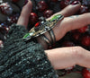 Size 8.25, Yuletide Comforts, Garnet & Gem Serpentine
