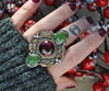 Size 8.25, Yuletide Comforts, Garnet & Gem Serpentine