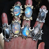 Size 6, Ethereal Moonlight, Rainbow Moonstone