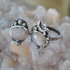 Size 9, Moon&Star sets, White Sapphire & Moonstone