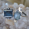 Size 10, Moon&Star sets, Gilalite Quartz & Moonstone