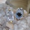 Size 6, Moon&Star sets, White Sapphire & Moonstone