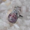 Size 7 - Kakortokite, Sterling and Fine Silver and Brass Ring