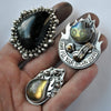 Size 9, Star Sparks, Firey Labradorite