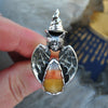 Size 6.5, BAT Witch Kitty Flies off with a Candy Corn!
