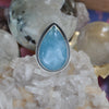Size 8, Heart of the Mountain Rings, Aquamarine